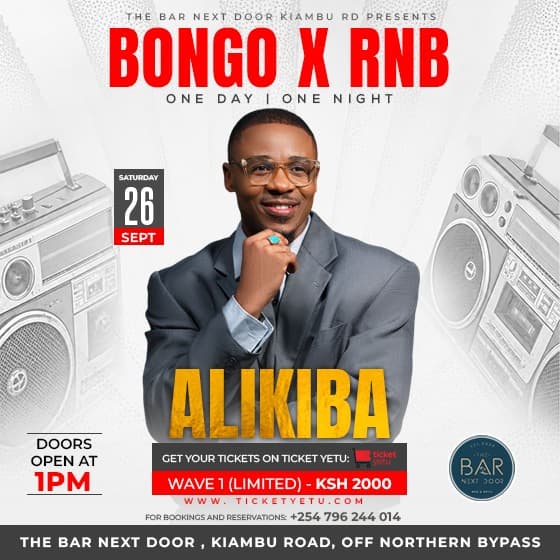 Bongo X RnB Presents Alikiba Live poster